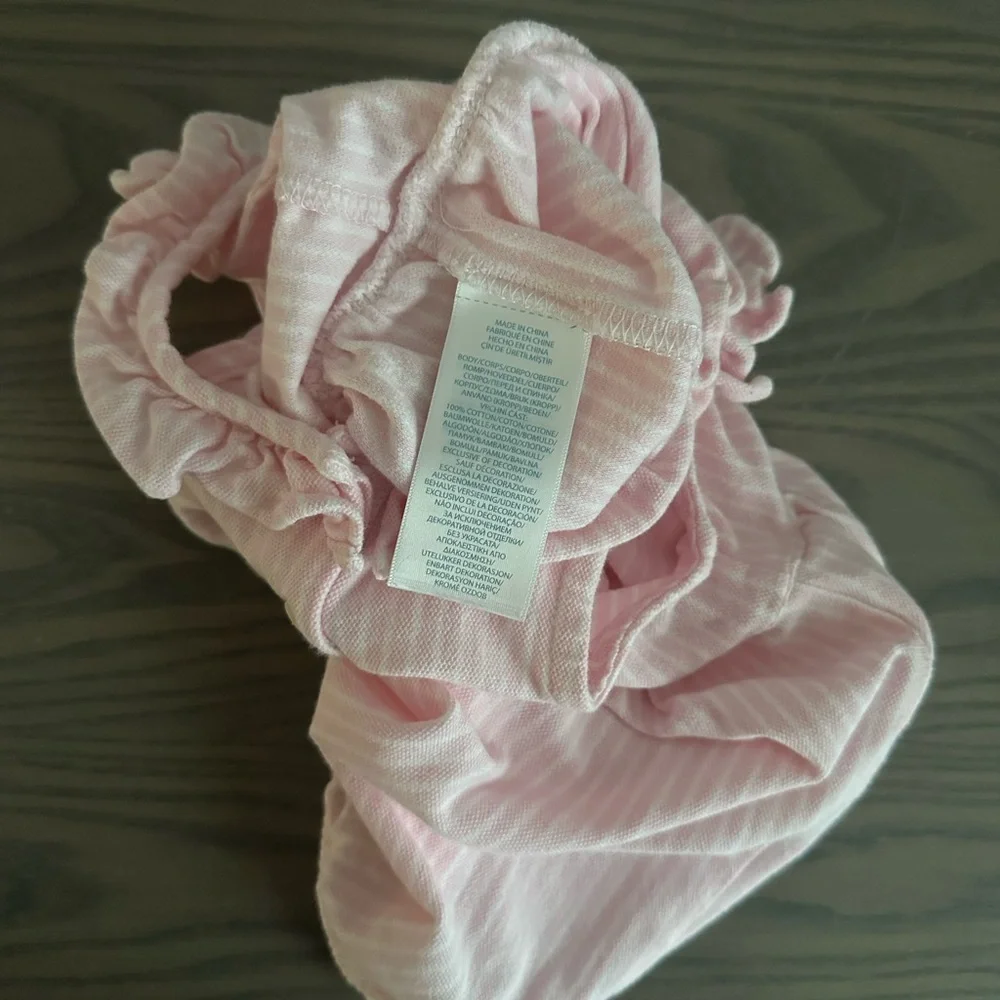 RALPH LAUREN BABY GIRL RUFFLED MESH BUBBLE SHORTALL